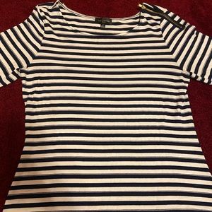 Small The Limited Striped Blouse/shirt with Zipper